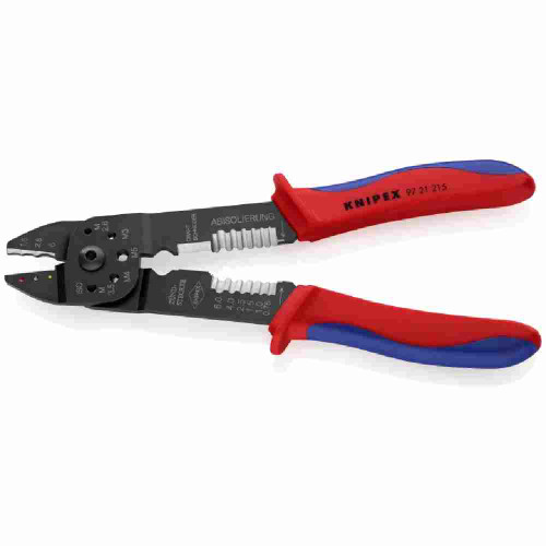 Knipex 9721215SB 9-1/4 inch Crimping Pliers showing open jaws