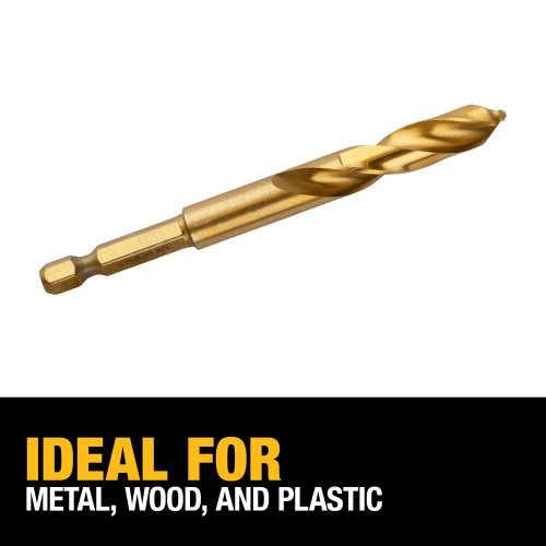 DeWalt 7/32 inch Impact Ready Titanium Nitride Coated Drill Bit