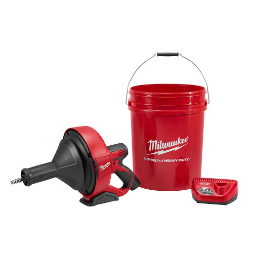 Milwaukee 2571-21 M12 Cordless Auger Drain Snake with 5/16 inch Cable Kit