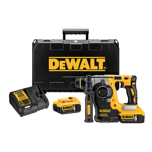 DeWalt DCH273P2 20V MAX XR 1 inch Brushless Cordless SDS-Plus L-Shape Rotary Hammer Kit