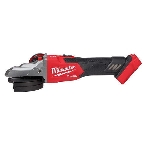 Milwaukee 2887-20 M18 FUEL Cordless Brushless 5 inch Flathead Braking Grinder with Slide Switch No-Lock (Tool Only)