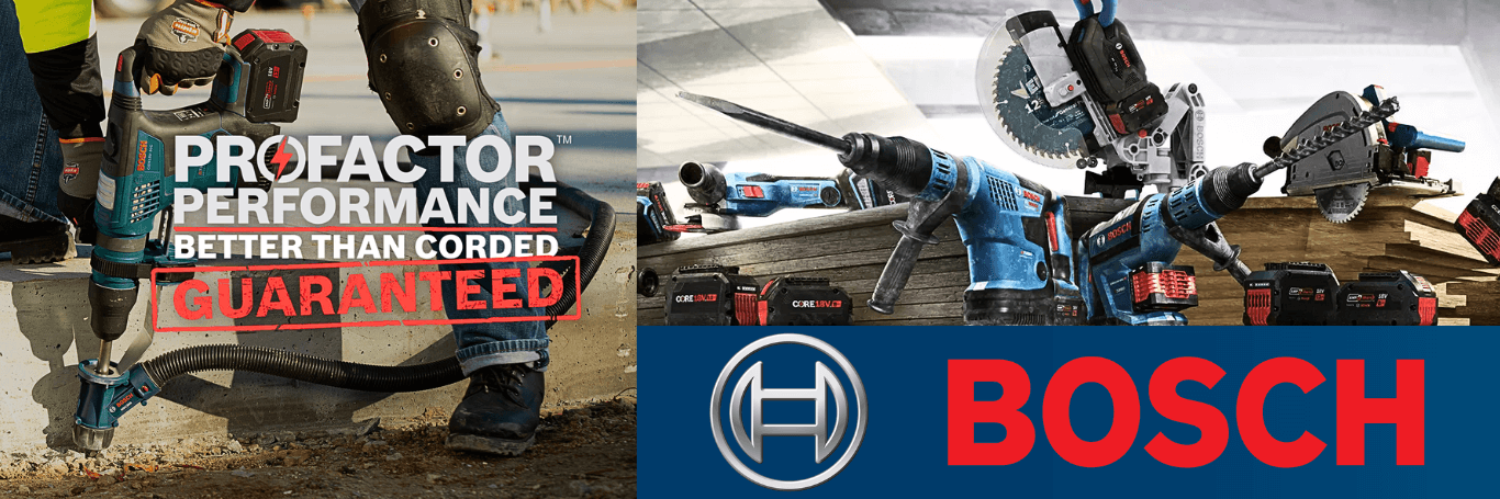 Bosch PROFACTOR Power Tools Banner