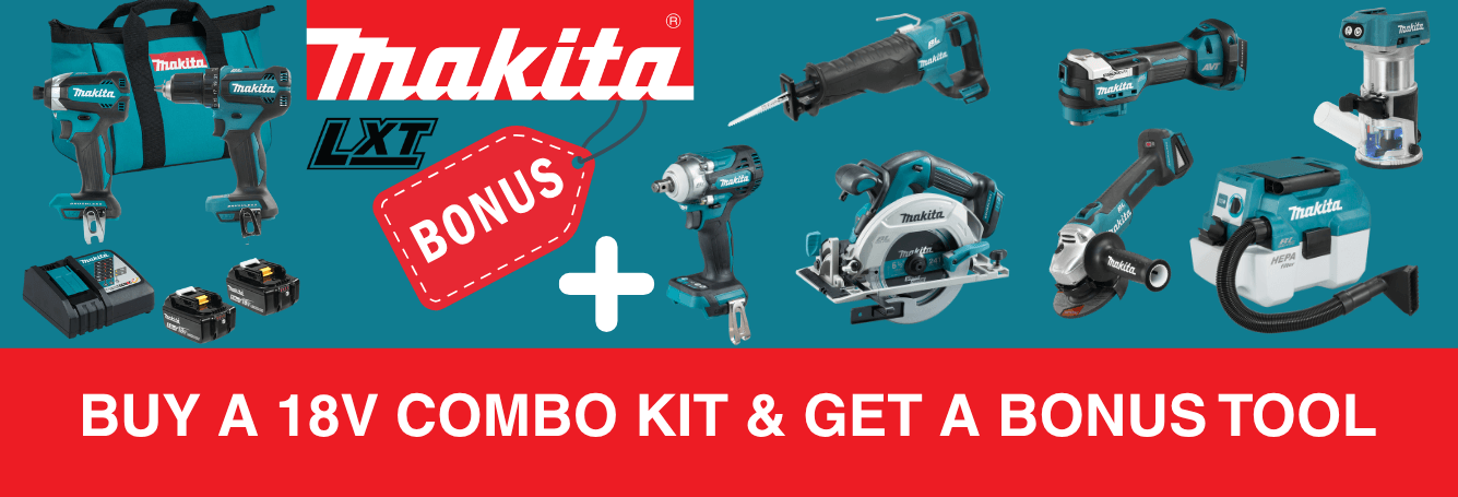 Makita 18V LXT 2-Tool Combo Kit & Bonus Tool