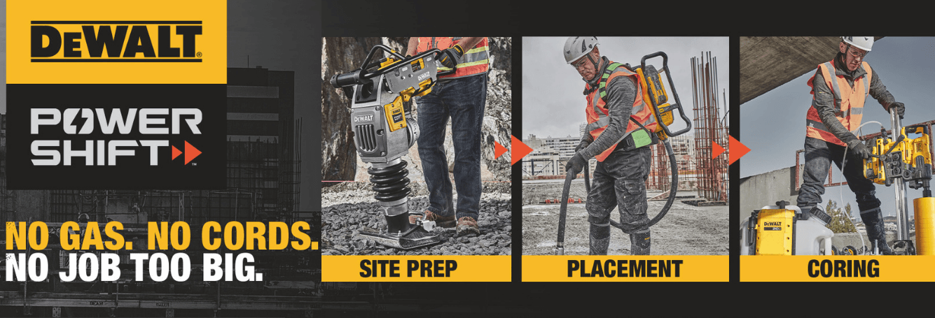 DeWalt POWERSHIFT Power Tools Banner