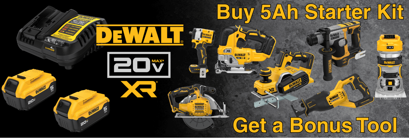 DeWalt 20V XR Starter Kit Bonus