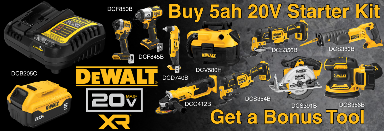DeWalt 2OV Power Tool + Bonus 18V Power Tool