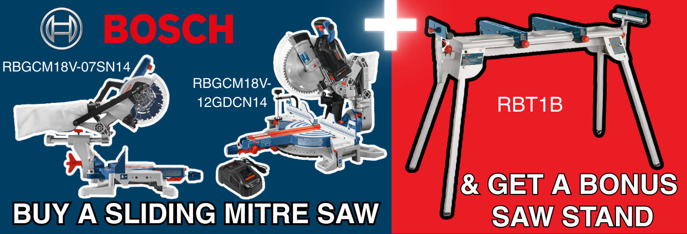 Bosch 18V Power Saw + Bonus Saw Stand