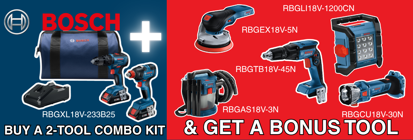 Bosch 18V 2-Tool Combo Kit & Bonus Tool