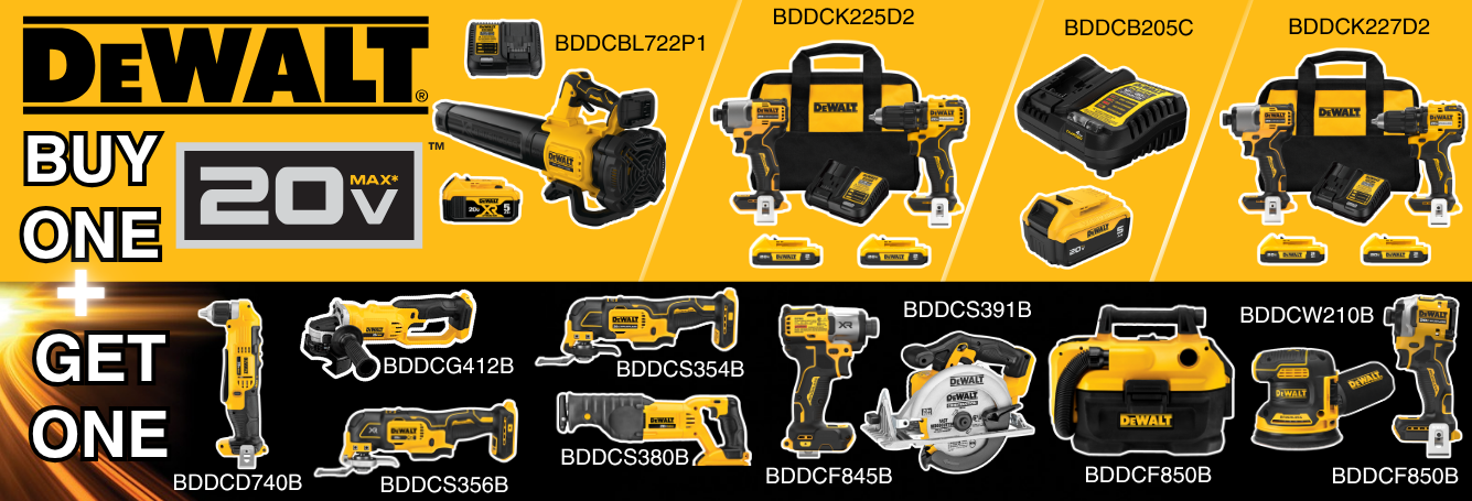 DeWalt 2OV Power Tool + Bonus 18V Power Tool