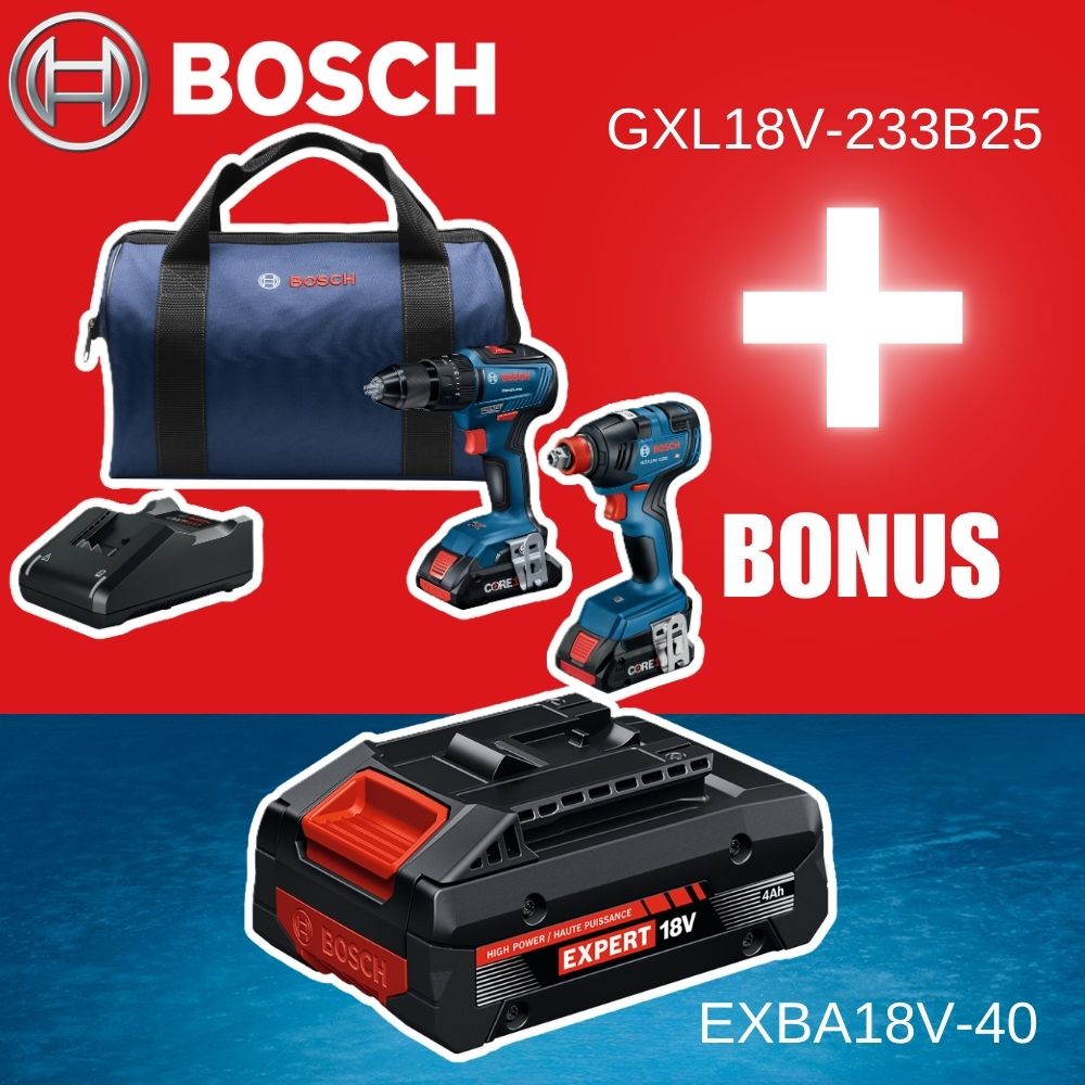 Bosch GXL18V-233B25 18V 2-Tool BL Combo Kit | Troxten