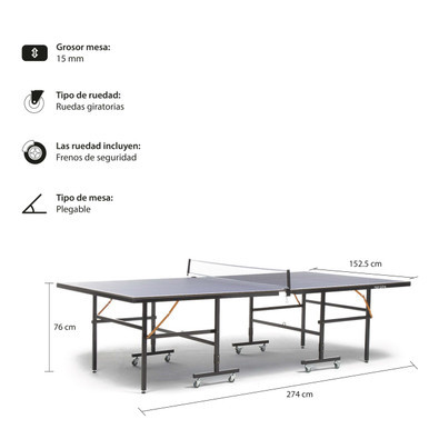 Mesa de Ping Pong Bounce Roller - Depofit