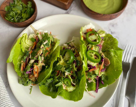 SALMON LETTUCE ‘TACOS’