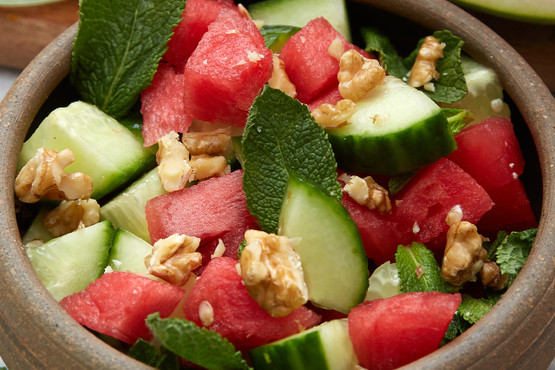 Watermelon & Cucumber Salad 