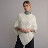Women's Aran Cape - Natural White