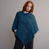 Women's Aran Cape - Teal