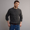 Men's Traditional Donegal Tweed Roll Neck Sweater - Grey