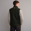 Men's Traditional Tweed Gilet - Forest Moss, Back Detail