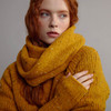 Women's Traditional Donegal Tweed Scarf - Yellow