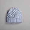 Women's Aran Beanie - Sky Blue