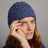Women's Aran Beanie - Denim