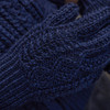 Men's Aran Handknit Gloves - Navy