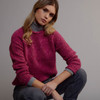Women's Traditional Donegal Tweed Sweater - Pink