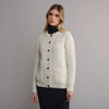 Women's Aran Honeycomb Cardigan - Natural White