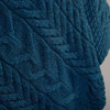 Women's Aran Cape - Teal, Pattern Detail