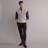 Men's Aran Gilet - Oatmeal