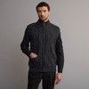Men's Aran Gilet - Charcoal