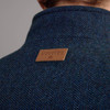 Men's Traditional Tweed Gilet - Sky Mist, Collar