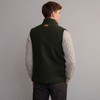 Men's Traditional Tweed Gilet - Forest Moss, Back Detail