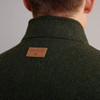 Men's Traditional Tweed Gilet - Forest Moss, Collar