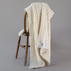 Super Soft Merino Aran Cable Blanket - Classic Aran