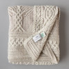 Aran Fairy Tree & Cable Knit Throw - Oatmeal
