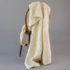 Aran Fairy Tree & Cable Knit Throw - Natural White