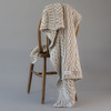 Aran Plated Knit Throw - Wicker