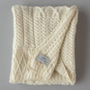 Patchwork Knit Blanket - Natural White