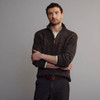 Men's Donegal Tweed Half Zip Sweater - Nephin