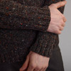 Men's Donegal Tweed Half Zip Sweater - Nephin, Sleeve & Cuff Detail