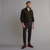 Men's Donegal Tweed Half Zip Sweater - Nephin
