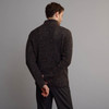 Men's Donegal Tweed Half Zip Sweater - Nephin, Back Detail