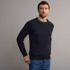 Men's Fisherman's Ribbed Crew Sweater - Blackwatch