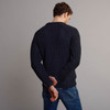 Men's Fisherman's Ribbed Crew Sweater - Blackwatch, Back Detail