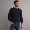 Men's Fisherman's Ribbed Crew Sweater - Blackwatch