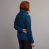 Women's Chunky Cable Roll Neck Sweater - Blue, Back Detail