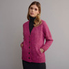 Women's Traditional Donegal Tweed Cardigan - Pink