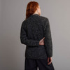 Women's Traditional Donegal Tweed Cardigan - Grey, Back Detail