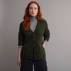 Women's Traditional Donegal Tweed Cardigan - Green