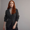 Women's Traditional Donegal Tweed Cardigan - Grey